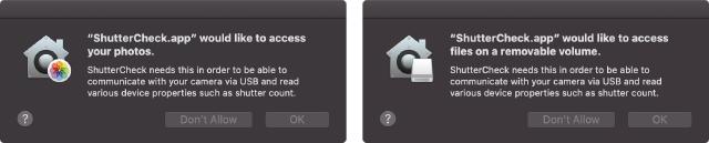 USB access permission alerts